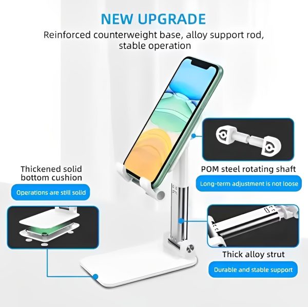 Foldable & Adjustable Mobile Phone And Tablet Stand For All Devices