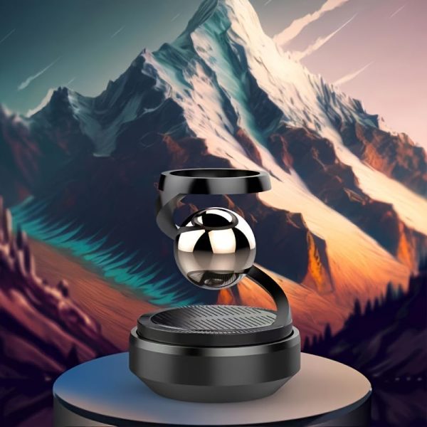 Star Solar Powered Levitating Ball Air Freshener For Car Dashboard, Aesthetic Car Decor