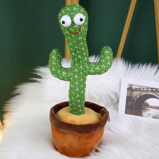 🌵Dancing Cactus Toy – Singing, Talking, Voice Recorder – USB Rechargeable Plush for Kids