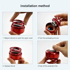 Solar-Powered Suspended Double Ring Car Ornament with Aromatherapy – Elegant Interior Accessory