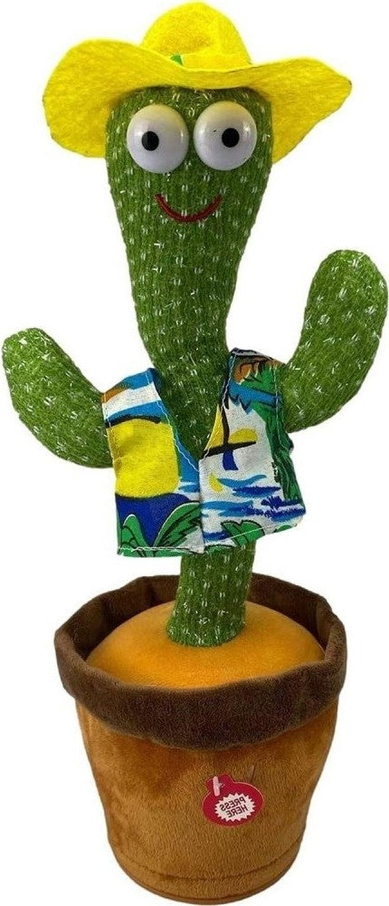 🌵Dancing Cactus Toy – Singing, Talking, Voice Recorder – USB Rechargeable Plush for Kids