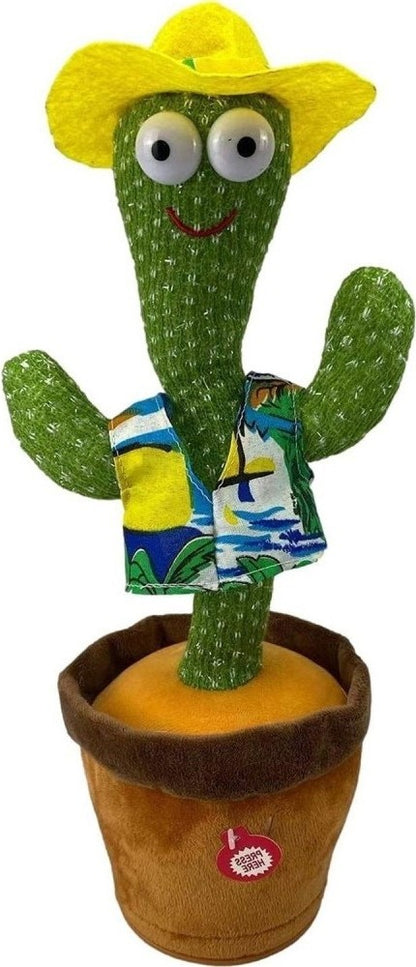 🌵Dancing Cactus Toy – Singing, Talking, Voice Recorder – USB Rechargeable Plush for Kids