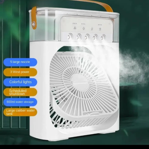 🌬️ Portable USB Air Conditioner Fan – 3-in-1 Cooling, Misting & Heating