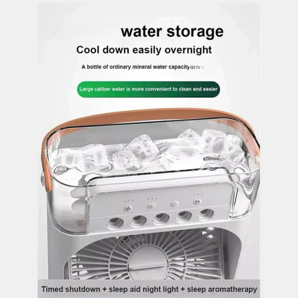 🌬️ Portable USB Air Conditioner Fan – 3-in-1 Cooling, Misting & Heating