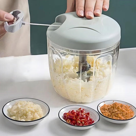 900ML Manual Meat Mincer & Garlic Chopper – Multi-Function Kitchen Tool