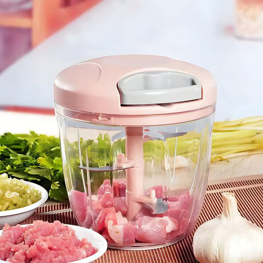 900ML Manual Meat Mincer & Garlic Chopper – Multi-Function Kitchen Tool