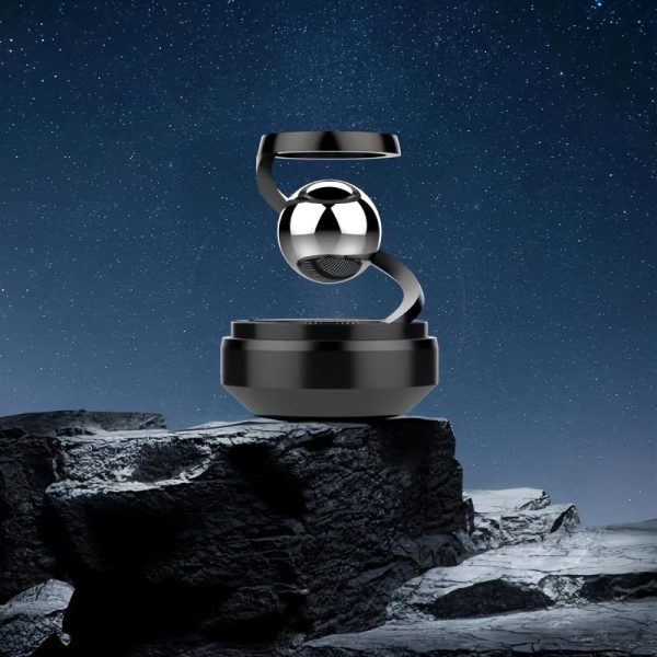 Star Solar Powered Levitating Ball Air Freshener For Car Dashboard, Aesthetic Car Decor
